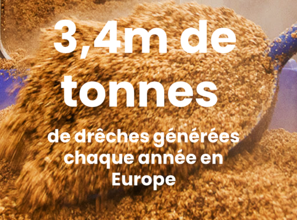 3.4 millions de tonnes de drêches sont générées chaque année en Europe